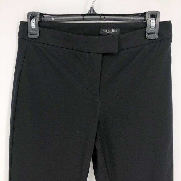 RAG & BONE Women's Rebecca Cotton Pants 0 High Rise Skinny Slim Fit Zip Hem NWT - Picture 6 of 11